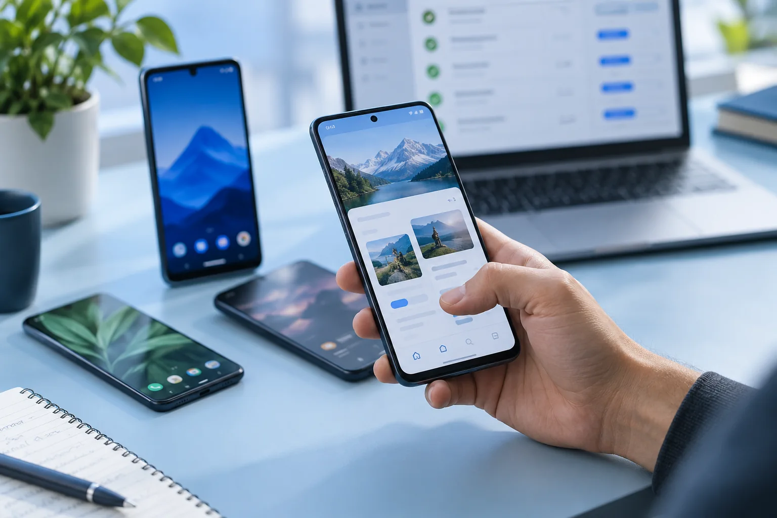 Illustration of real-device Android testing